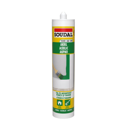 Mastic Acrilic Zidarie Alb Soudal 280 ML / BAX 15 BUC